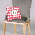 thumbnail image 4 of Heart Pattern Monogram Decorative Pillow - 16" x 6", Y, 4 of 8
