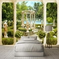 thumbnail image 2 of HSHDLDF Roman Column Statue Garden Landscape 3D Wall Murals Wallpaper 3D Wall Mural Space Decor Paintings Pre-Paste Wall Paper Suitable For Tv Background Wall Living Room And Bedro, 2 of 4