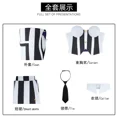 thumbnail image 3 of Película Michael Keaton, nuevo disfraz de cosplay, gran oferta, vestido de rayas blancas y negras para mujer, atuendo de boda y carnaval, 3 of 5