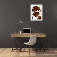 thumbnail image 3 of Artographie Studio 24x32 White Modern Wood Framed Museum Art Print Titled - Monstera Canvas Brown, 3 of 4