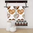 thumbnail image 2 of 2 Pcs Kitchen Towels Dishcloth Dish Towels Kitchen Towels Holiday Tea Towels Hand Towels for Kitchen Bathroom Housewarming Gifts Home Decoration 24 x 16 Inches (Brown Hearts With Doodle Paw Prints), 2 of 5