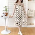 thumbnail image 3 of Camisones con estampado de corazón para mujer, ropa de dormir, camisón de seda de leche, vestidos de lencería, ropa de casa para el hogar, 3 of 5
