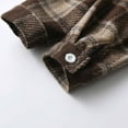 thumbnail image 6 of breaise Toddler Baby Boy Girl Shirt Flanne Jacket Boys Plaid Long Sleeve Button Down Shirt Fall Winter Shacket Kids Coat, 6 of 9