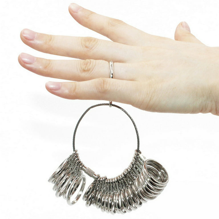 Kiplyki Wholesale Ring Gauges Finger Sizer Measuring Ring Tool Size 1-13  with Half Size 27 Piece 