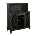 thumbnail image 4 of Gramercy Way Jill Zarin Bar Coffee Station Microwave Cabinet in Charcoal, 4 of 6