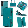 thumbnail image 1 of ELEHOLD Flip Leather Wallet Case for Samsung Galaxy S23 with Large Capacity 13 Card Slots Zipper Pocket Kickstand Magnetic Detachable Case Crossbody Shoulder Strap Shockproof Protective,Blue, 1 of 8