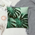 thumbnail image 2 of JEUXUS Green Plants Short Plush Pillowcase for Car Couch Bedroom White, 2 of 5