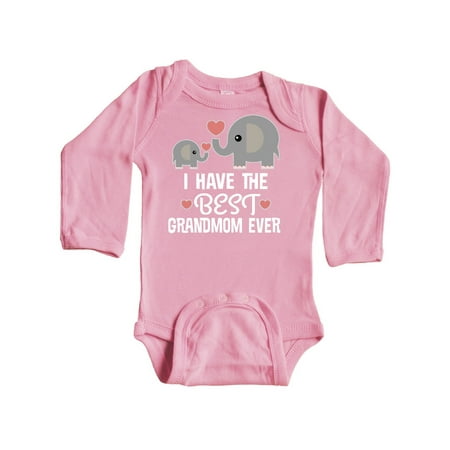 

Inktastic Grandmom Best Ever Grandkids Gift Gift Baby Boy or Baby Girl Long Sleeve Bodysuit