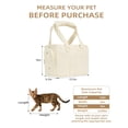 thumbnail image 2 of Bolsa de transporte para mascotas ONECUTE para perros pequeños, gatos y conejos, color beige, 2 of 8