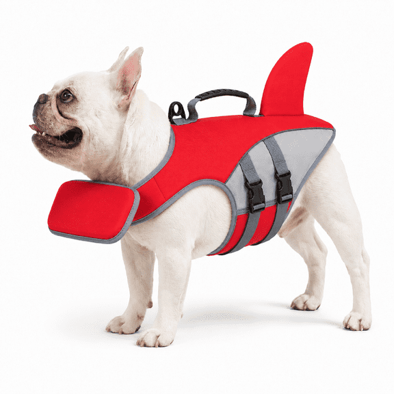 Float Paw Dog Life Jacket with Chin Float, Paw Float Life Jacket for Dogs with Rescue Handle, High Buoyancy Dog Life Vest for Swimming, Boating, Pool, Beach