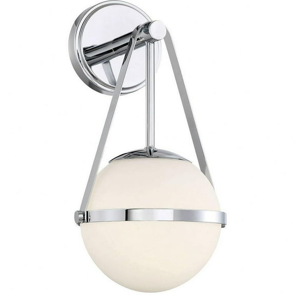 1 Light Wall Sconce in Mid-Century Modern Style-15.5 inches Tall and 8 inches Wide-Polished Chrome Finish Bailey Street Home 159-Bel-4636372