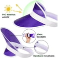 thumbnail image 5 of Yirtree Unisex Candy Color Sun Visors Hats Plastic Clear UV Cap for Sports Outdoor Activities, 5 of 8
