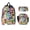 blue, variant on Cute 3-Pieces Cartoon Backpack Set, Large Capacity 17 inches Laptop Backpack Game Cartoon Pattern Travel Daypack