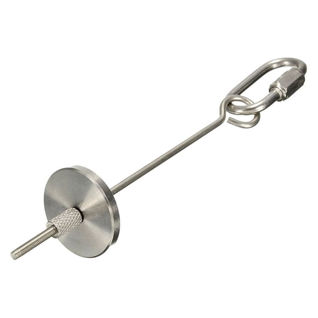 Soporte para comida de pájaros Billuyoard palo de lanza de fruta de Acero inoxidable plata S