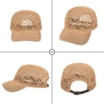 thumbnail image 4 of YooGuoGuo Unisex Adults Rhombus Pattern Paper Blend Fabric Woven Visor Sunhat Summer Sun Hat Baseball Cap, 4 of 7