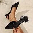 thumbnail image 5 of Willtoo Pointed Toe Mule Sandals for Women, High Heel Slippers for Office, Spring Casual Sandal, 5 of 7