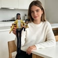 thumbnail image 5 of Michae Bendable Pop Star Plush Doll with Internal Wire Armature, Posable Stuffed Puppet for Desk Display, Collectible Music Gift for M-J Fans, 2 Pack, 5 of 6