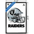 thumbnail image 3 of NFL Las Vegas Raiders - Drip Helmet 20 Wall Poster, 22.375" x 34", Framed, 3 of 3