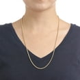 thumbnail image 4 of Floreo 10k Yellow Gold 2mm Lite Franco Chain Link Necklace, 4 of 5