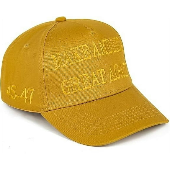 DTrump Gold MAGA hat- Make America Great Again