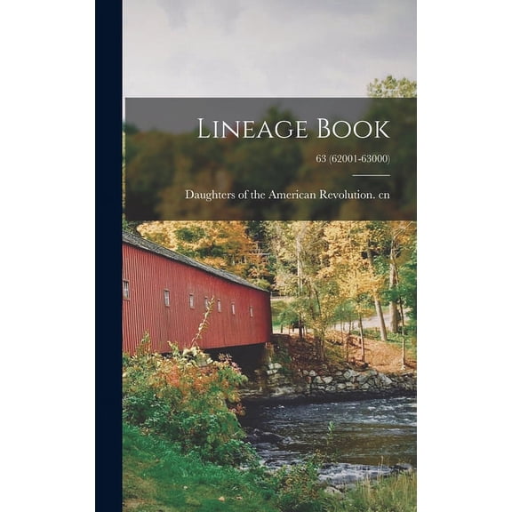 Lineage Book; 63 (62001-63000) (Hardcover)