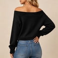 thumbnail image 5 of Dpjklzsn Women's Off Shoulder Long Sleeve Active Top, Easy Fit Athletic Shirt for Workout, Yoga and Casual Wear, 5 of 6