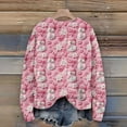 thumbnail image 5 of Women'S Christmas Sweater Cute Fun Christmas Sweater Fall And Winter Long Sleeve Knitted Sweater for Fall and Winter, Festive and Cozy, Ideal as Christmas Sweaters for Women ,Pink,L, 5 of 6