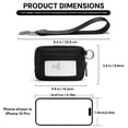 thumbnail image 2 of Tarjetero Wallet YDF The Iris para mujer con cierre y llavero, 2 of 9