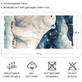 thumbnail image 2 of Starry Polar Bear Chiffon Yarn Silk Hair Scarf for Women - Breathable Translucent Lightweight Wrap Shawl - 180x73cm Size Accessory, 2 of 6