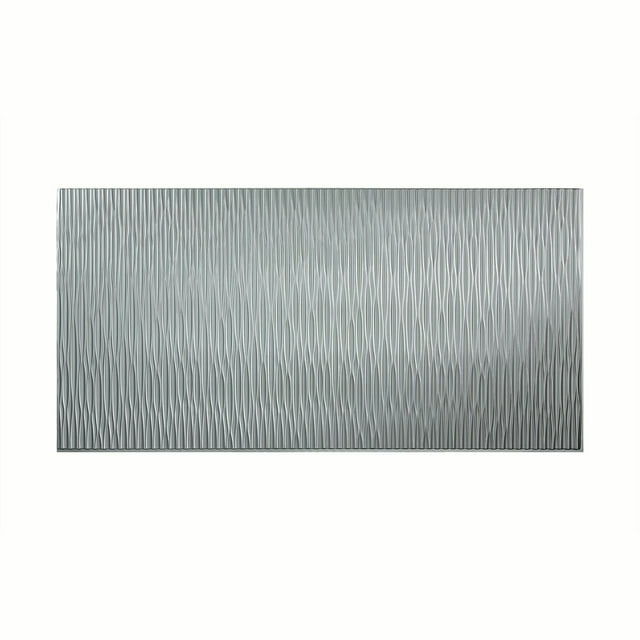 FASÄDE Easy Installation Dunes Argent Silver Wall Panel (4' x 8' Panel)
