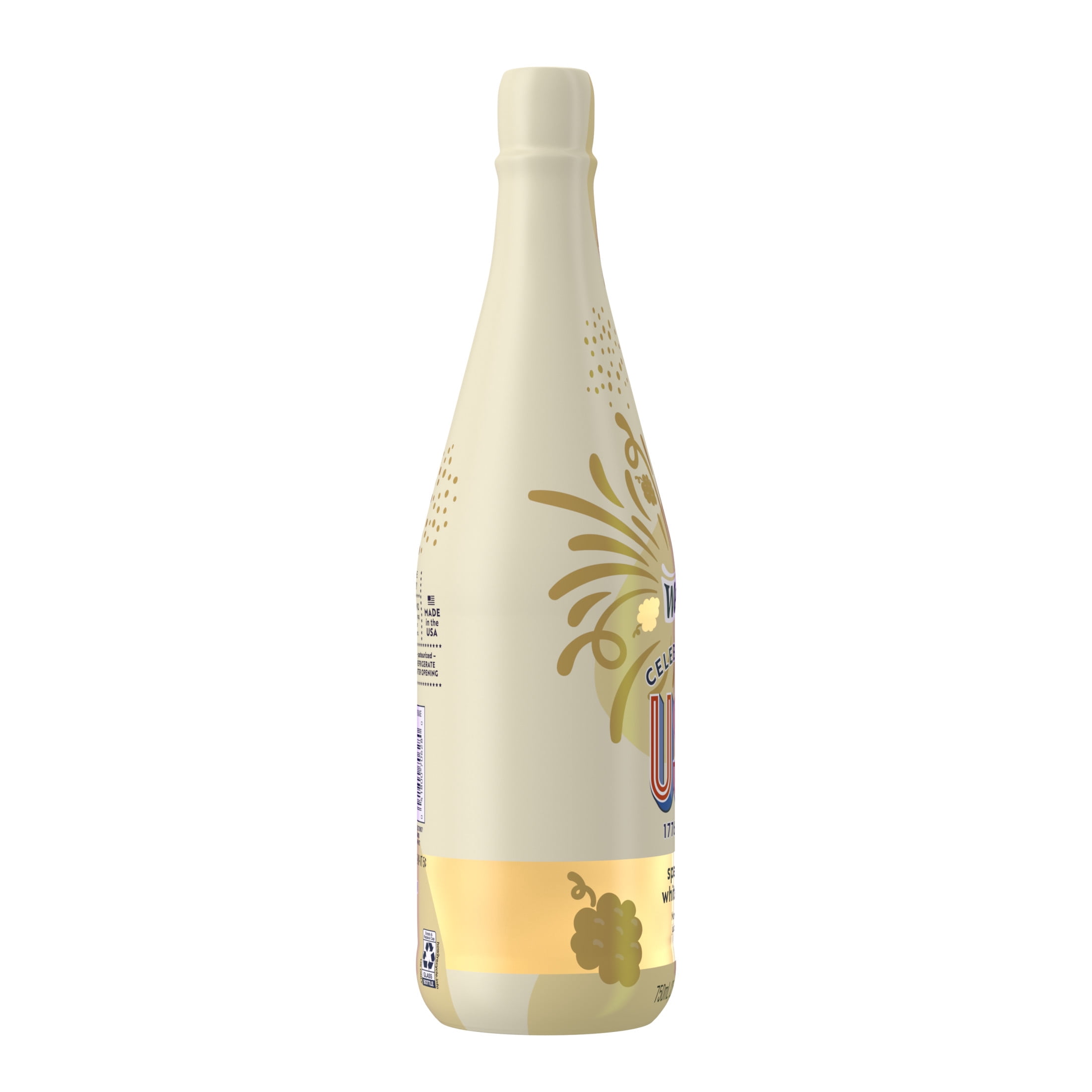 Welch's Non-Alcoholic Sparkling Juice Cocktail, White Grape, 25.4 fl oz Bottle
