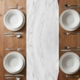 thumbnail image 6 of Red Marble Crack Table Runner - 72 Inch Long, Kitchen Dining Table Runner Dresser Scarves, Modern Abstract Geometric Texture Farmhouse Decor for Coffee Tables Wedding Party Banquet, 6 of 8
