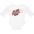 thumbnail image 3 of Inktastic Eat, Sleep, Baseball, Repeat Boys or Girls Long Sleeve Baby Bodysuit, 3 of 5