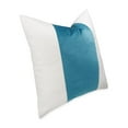 thumbnail image 4 of Caleb 21" Square Accent Pillow - Peacock/Cloud White in Set of 2, 4 of 4