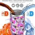 thumbnail image 3 of Modern 30oz Handheld Travel Tumbler with Handle – Double Wall Stainless Steel Insulated Cup, Flip Straw Lid, Leak-Proof & BPA-Free for Hot and Cold Drinks – Durable Coffee & Juice Mug White, 3 of 7