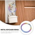 thumbnail image 2 of STRANDCHIC Titanium Alloy Flat Keyring 5 Pieces Key Chains for Everyday Use, 2 of 6