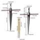 thumbnail image 3 of Mango desmontable de escariado de 6 chaflanes estriados para agujeros de hundimiento cónicos/chaflanes/tornillos, 3 of 5