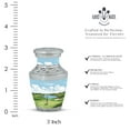 thumbnail image 2 of Serene Golf Course Panorama Petite Cremation Keepsake Urns - Miniature and Decorative for Human Ashes Funeral Urns For Human Ashes - Memorial Urns 3 Inch, Set Of 4, 2 of 5