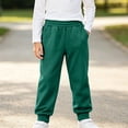 thumbnail image 2 of Hvarlaun Boys Sweatpants Jogger Pants with Pockets, Elastic Waist Pull-On Cuffed Back to School Casual School Pants, Sizes 12M-13Y, 2 of 8