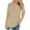 Khaki, variant on Basic Dressy Tops for Women Summer 2024 Trendy Casual Solid Drop Shoulder Long Sleeve Raglan Sleeve Tops Round Neck Loose Shirt With Poket