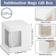 thumbnail image 2 of Tutuviw 12Pcs Mug Boxes for Gifts Coffee Mugs Boxes Gift Boxes Transparent Cups Wrapping Box with Clear View Window Cupcake Box Christmas Ornament Box(11/12/15 oz), 2 of 7