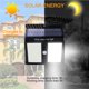 thumbnail image 3 of Injueey Luces solares inalámbricas impermeables con Sensor de movimiento, luz exterior para Patio, terraza, jardín con encendido/apagado automático Iluminación y accesorios Injueey HA020232-00, 3 of 5