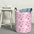 thumbnail image 6 of Sikiie Bat And Pumpkin Print Round Dirty Clothes Basket, Waterproof Standing Foldable Storage Basket, for Laundry Room, Bedroom, Bathroom Storage-Small, 6 of 6