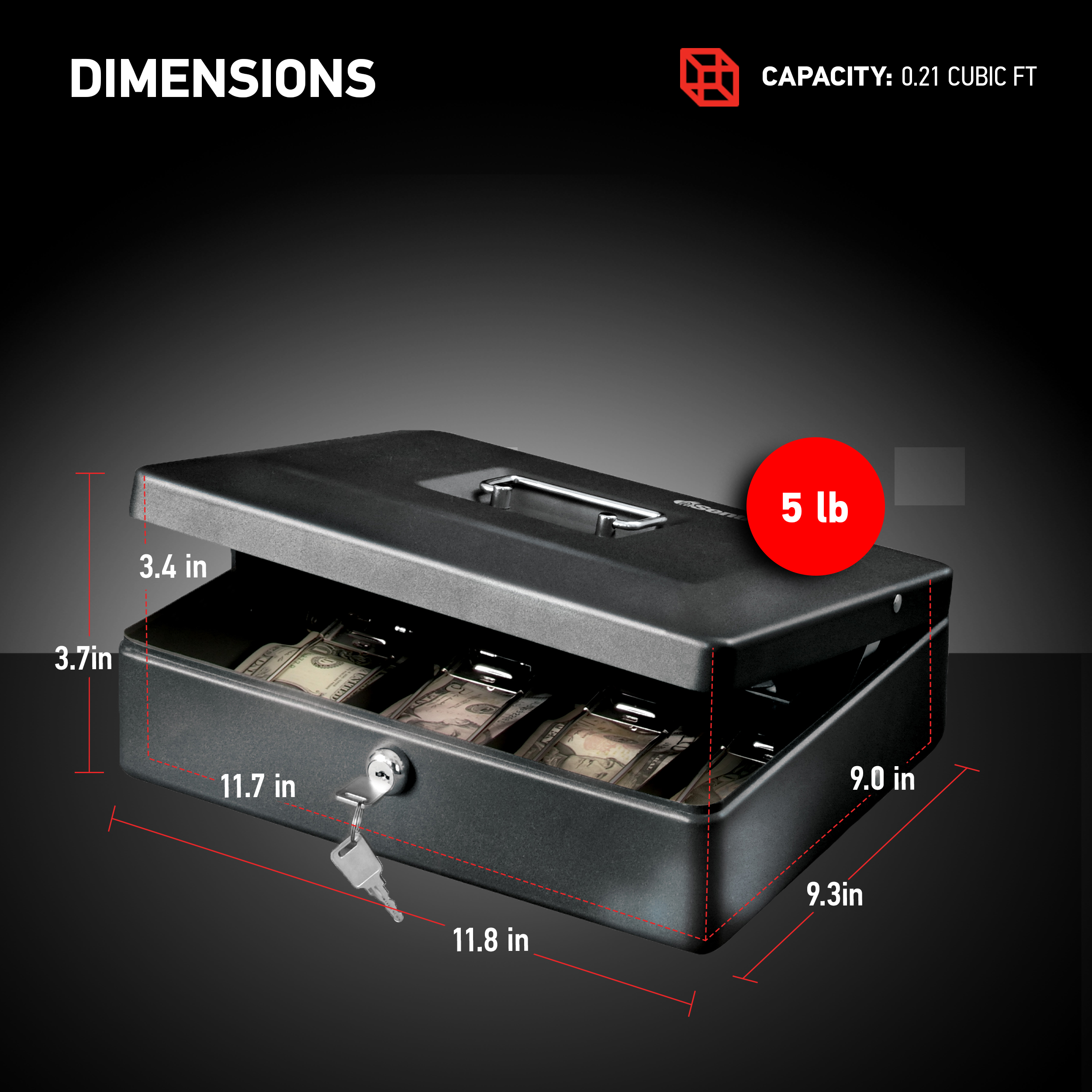 SentrySafe Deluxe Cash Box DCB-12 photo 7