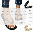 thumbnail image 3 of Women’s Rhinestone Bow Wedge Thong Flip Flops, PVC Non-Slip Open Toe Beach Indoor Outdoor Slippers, 3 of 6