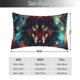 thumbnail image 2 of Fotbe Mystic Wolf Dreamcatcher Funda de Almohada Decorativa Estilo Occidental, Lujo en Algodón, Fundas para Almohadas King, Cojín Estampado para Decoración del Hogar-16"x24", 2 of 6