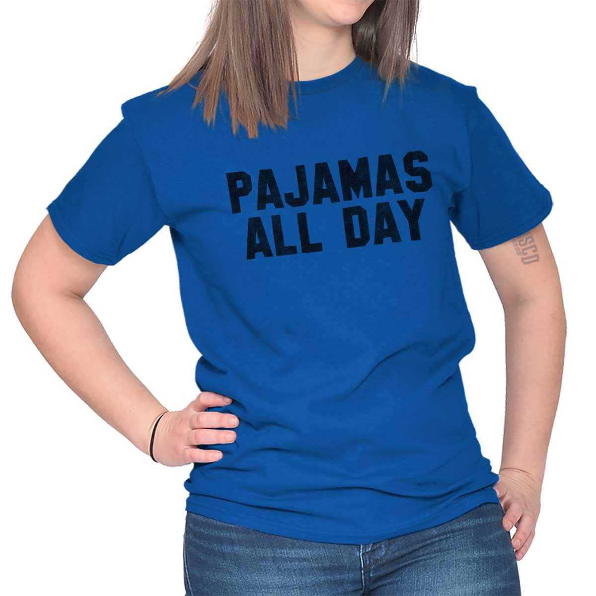 Brisco Brands Pajamas All Day Funny Shirt PJ Clothes Night Nap
