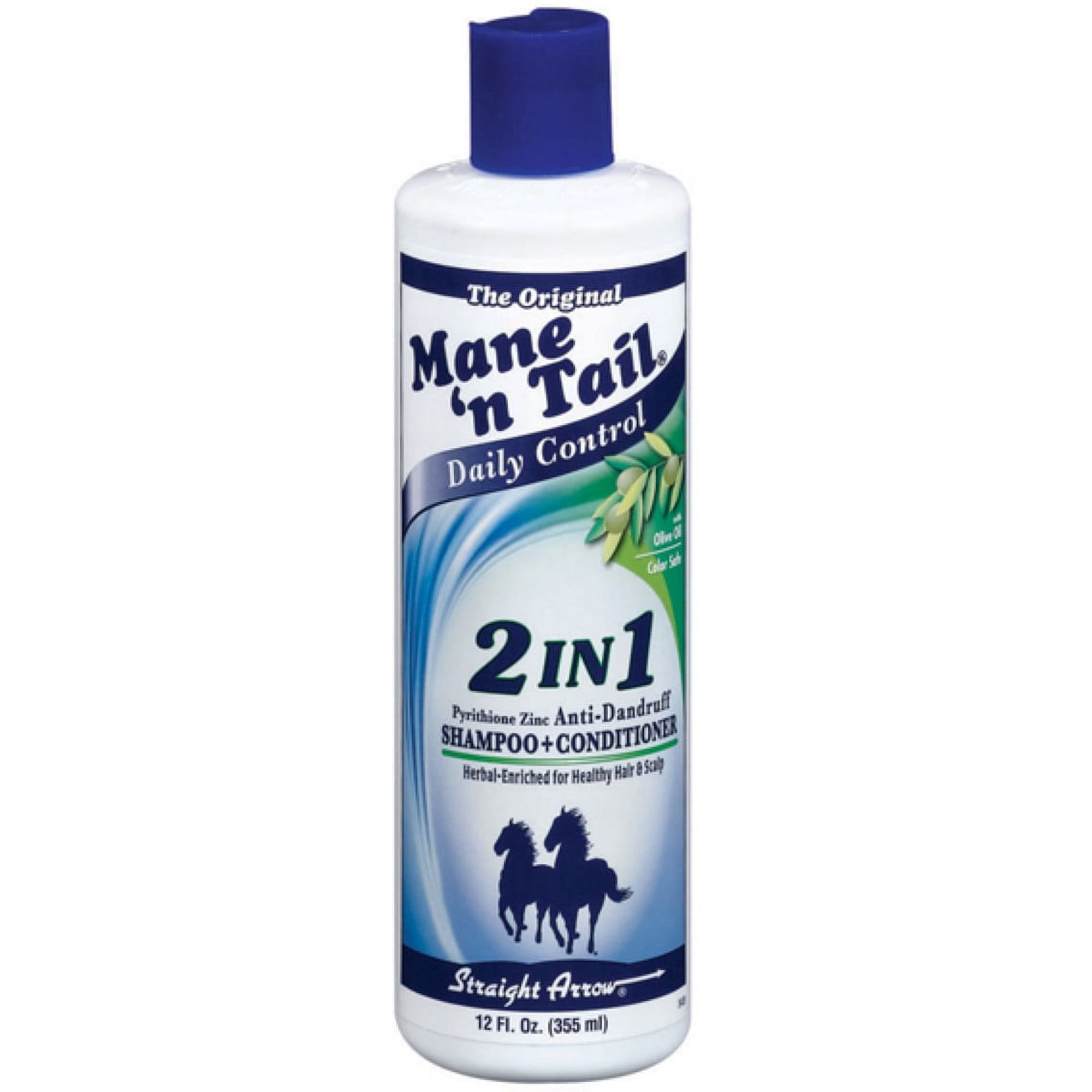 Mane'n Tail Daily Control 2-in-1 Anti-Dandruff Shampoo & Conditioner, 12 oz (Pack of 4)