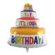 thumbnail image 1 of Kit de globos de cumpleaños TUNC Mylar globos de pastel de 3 capas, 1 of 2