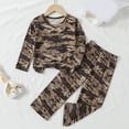 thumbnail image 2 of Boys Cotton Long Sleeve Top And Pants Pajama Set,Soft 6-12 Months 12-24 Months 2t 3t 4t 5t 6t 7t 8t 9t Children Camouflage, 2 of 4